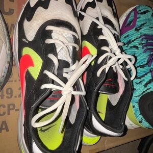 Nike Black and Neon Athletic Shoes